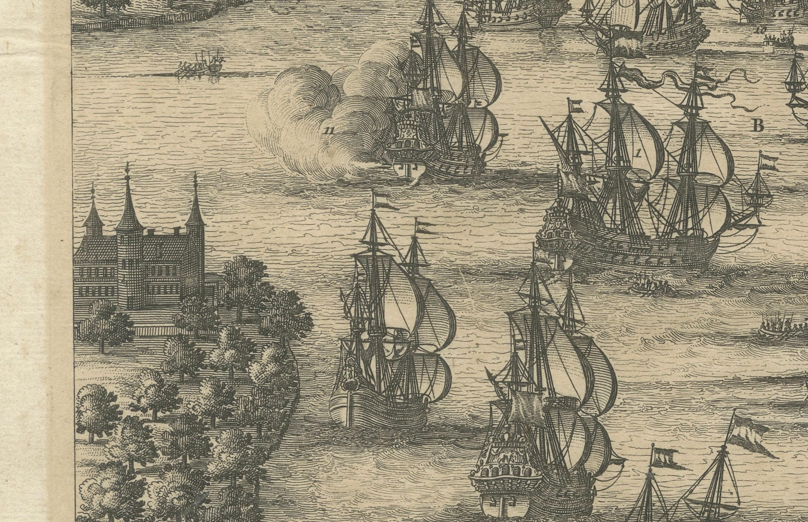 The Siege of Nyborg, 1659: Eine Strategische Schlacht im Dano-Swedish War, 1746 (Graviert) im Angebot