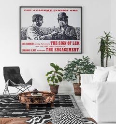 The Sign of Leo 1963 UK Quad Academy Cinema Film Poster, Peter Strausfeld