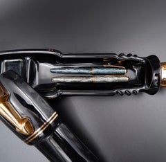 The Silver Crane Company English Ceramic Parker Pen Pottery Desk Tidy