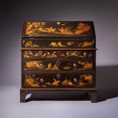 Bureau chinoiserie George II du 18e siècle de Sir William Stephenson