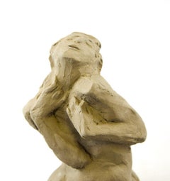 Sculpture de sirène en terre cuite d'Anastasia Kurakina, Italie, 2019, 15 x 14 cm