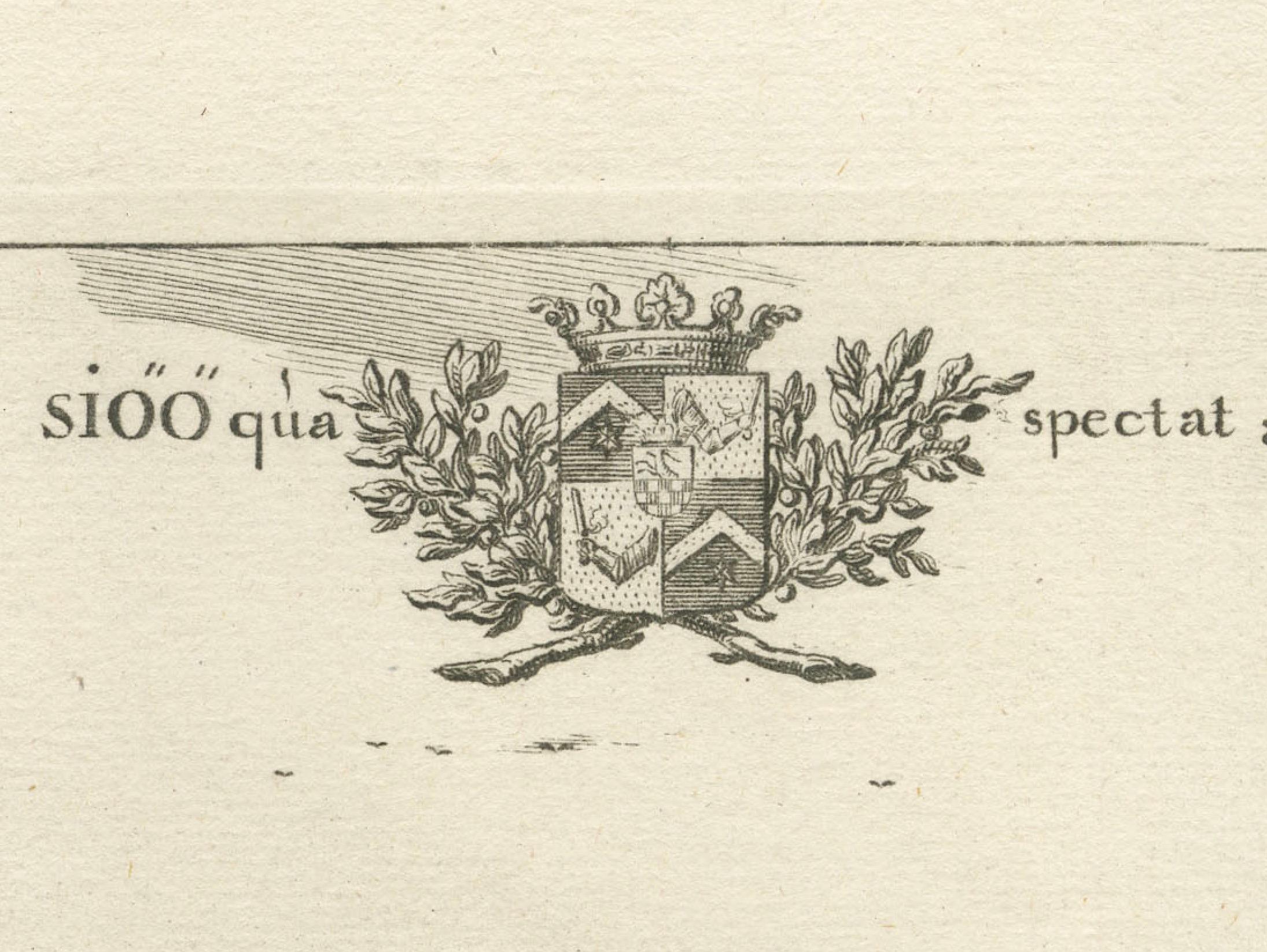 Late 17th Century The Sjö Castle and Gardens in the Swedish Countryside, 1696 For Sale