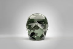 THE SKULL "Rebel without a reason", hand-painted resin sculpture by Gio Pagani