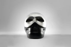 THE SKULL "Silver Lining" escultura de resina pintada a mano por Gio Pagani