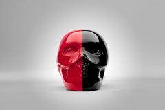 THE SKULL "Two Faces"  hand-painted resin sculpture by Gio Pagani