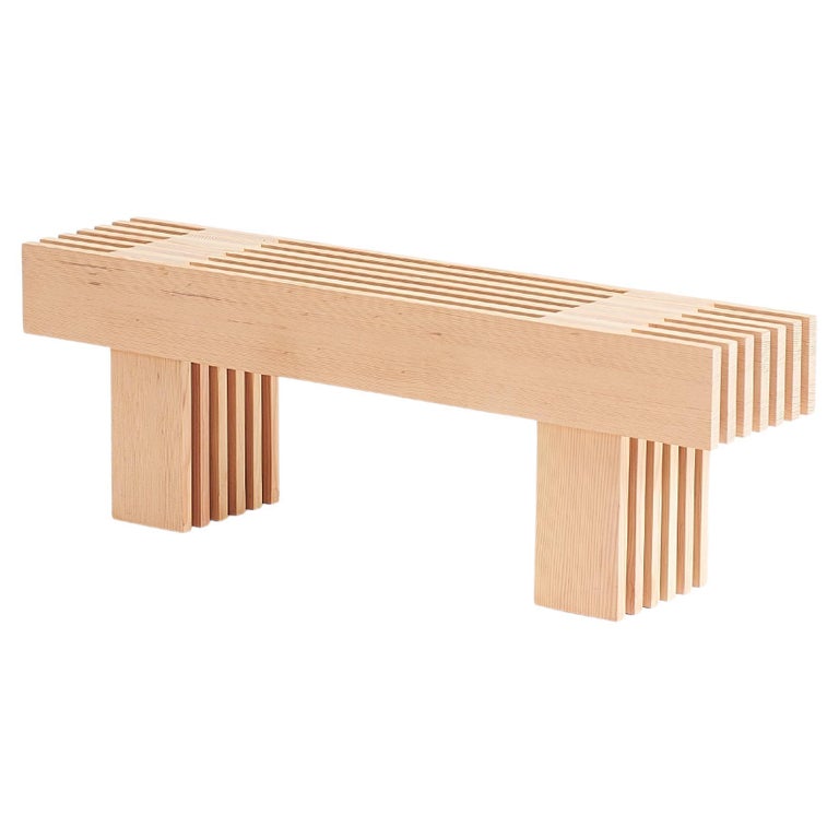 The Slat Bench Vertical Grain Douglas Fir Wooden Bench For Sale