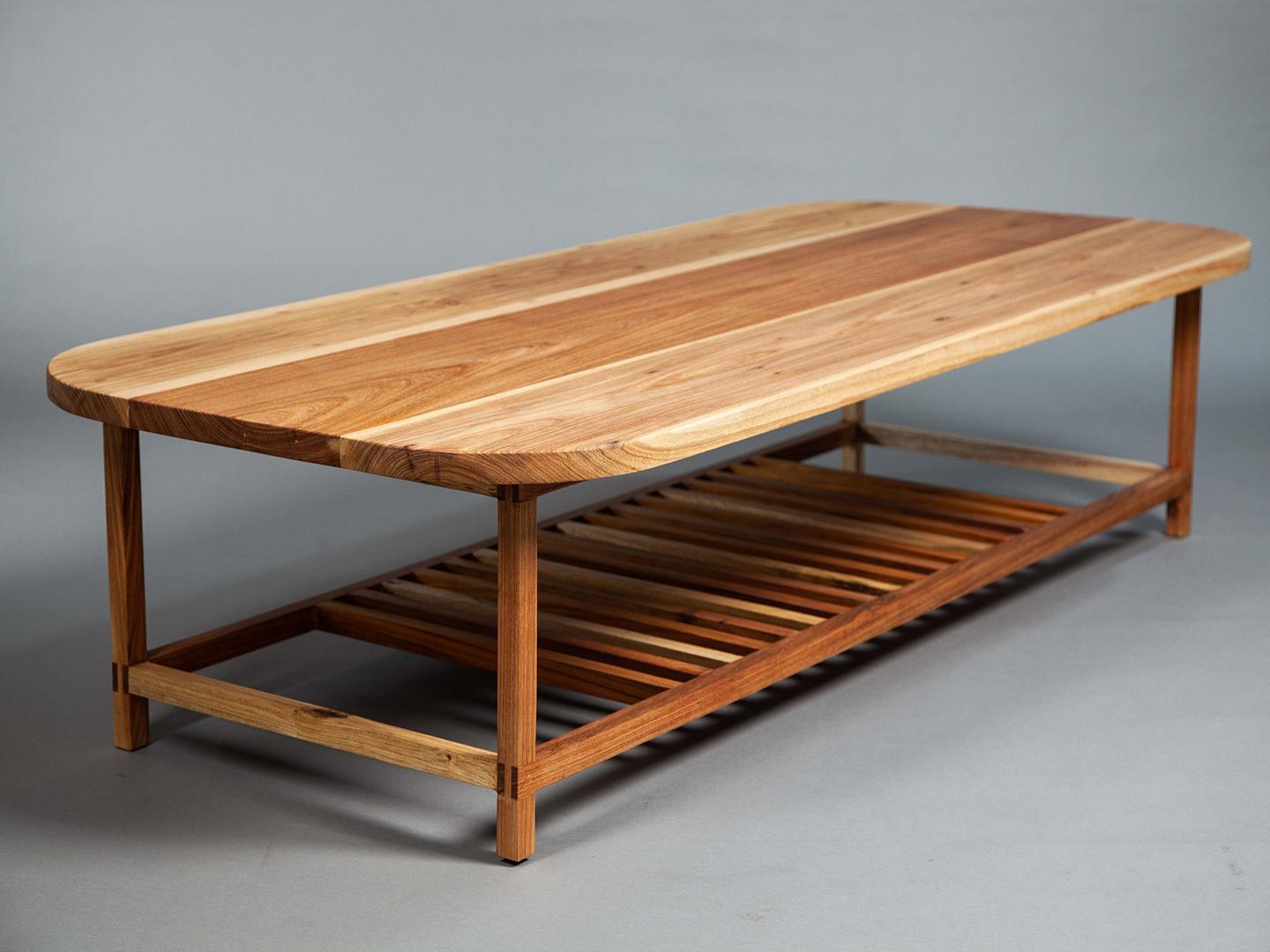 The Slatted. Brazilian Solid Wood Design by Amilcar Oliveira For Sale 2