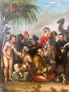 The Slave Market, Signed J. Muller, Oil Painting, 19th Century