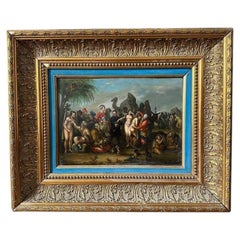 The Slave Market, Signed J. Muller, Oil Painting, 19th Century