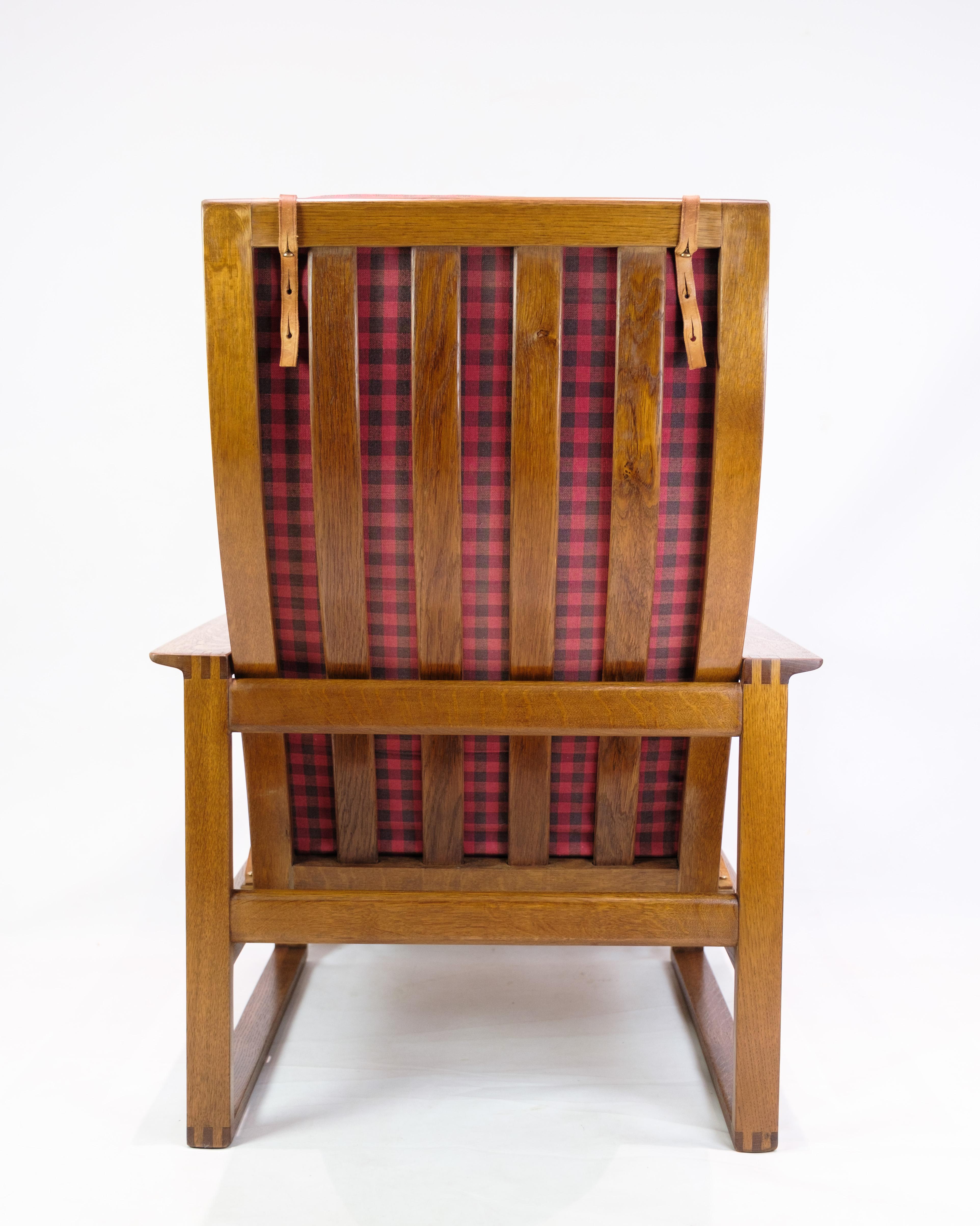 Tessuto Sedia a slitta modello BM2254 in Oak oliato di Børge Mogensen in vendita