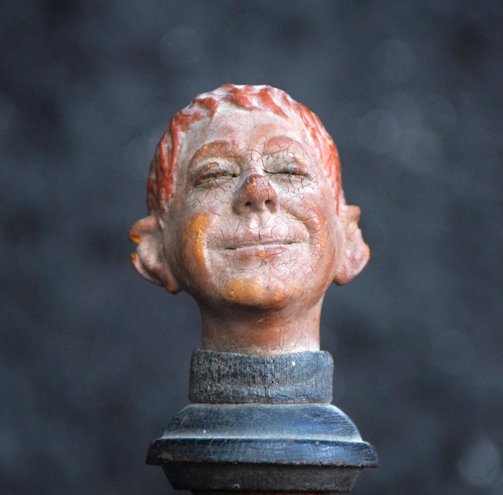 Vintage Sleeping Cork Stopper Man circa 1960
For sale in this LOT is a wonderfully charming and well used 1960s characteristic Ruberoid sleeping man cork stopper. The item is untouched in form and unusual in form. Uncovered from a private collector