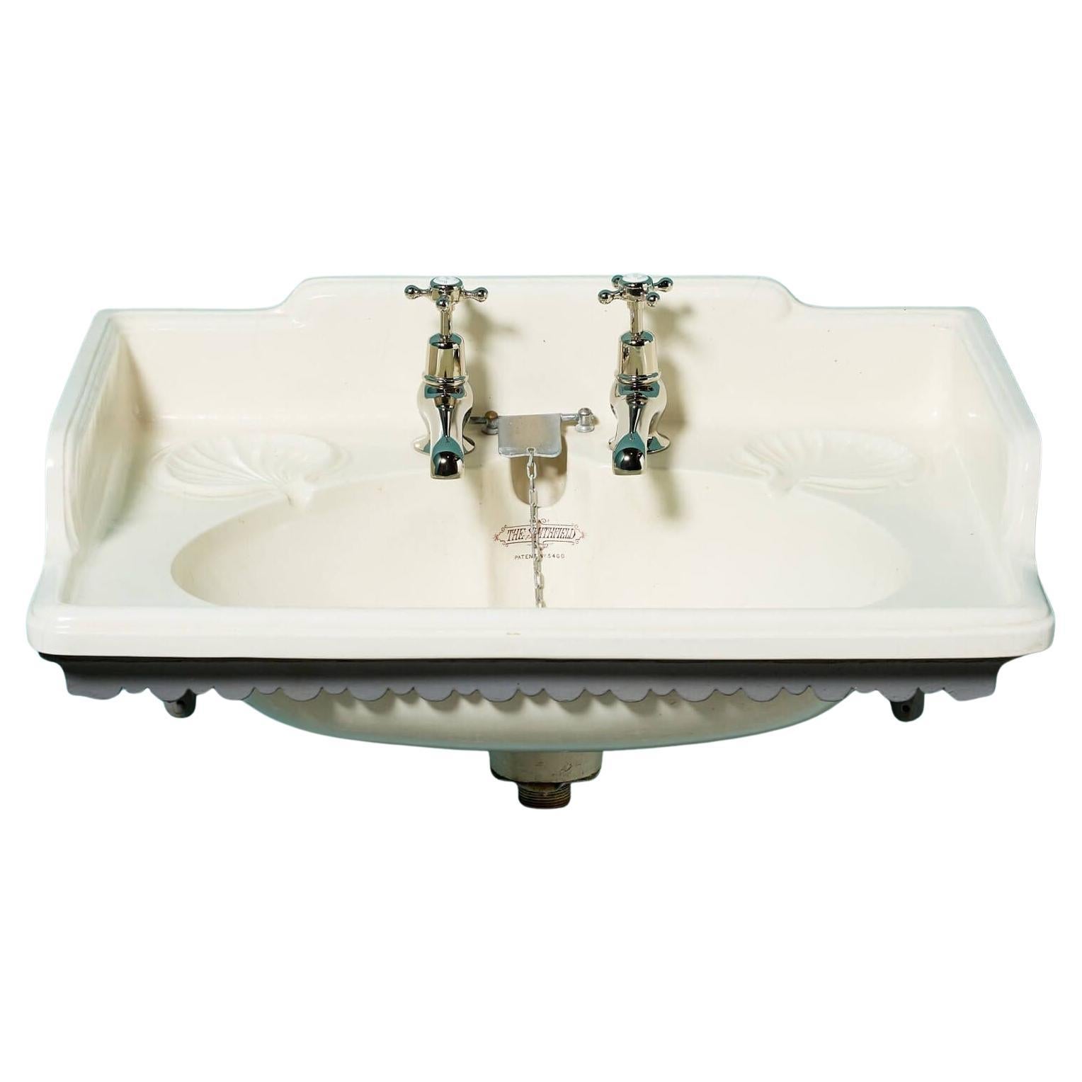 ‘The Smithfield’ Antique Porcelain Basin with Bracket