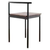 La chaise Snack en noir et couleur noyer par Amigo Modern en vente
