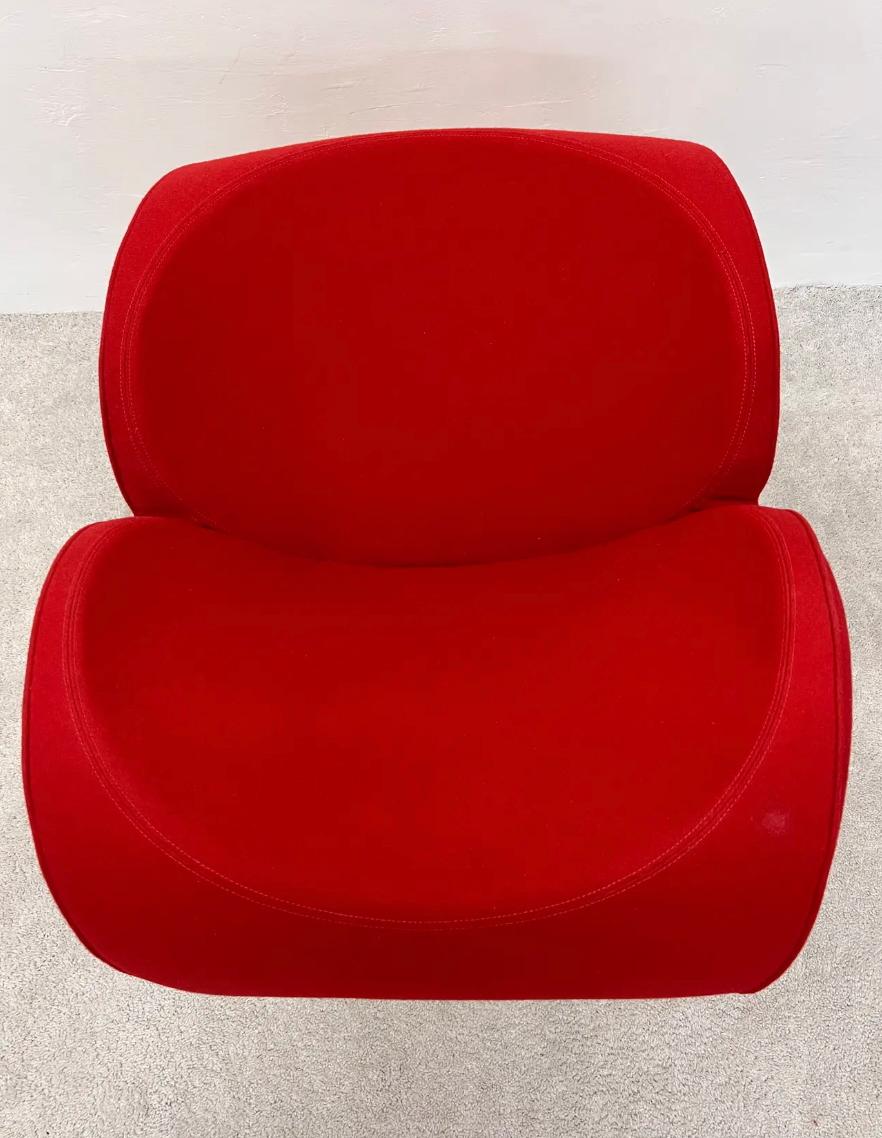 Fine XX secolo La poltrona Soft Heart Lounge Chair in rosso, Ron Arad per Moroso Italia, anni '90. in vendita