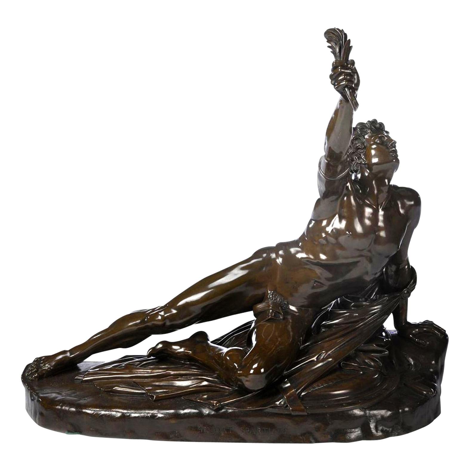 'The Soldier of Marathon' Bronze after a Model by Cortot Cast by Barbedienne For Sale