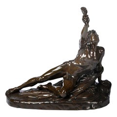 Antique 'The Soldier of Marathon' Bronze after a Model by Cortot Cast by Barbedienne