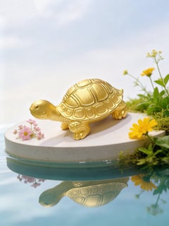 The Solid Gold Tortoise Figurine In 24 Karat Yellow Gold