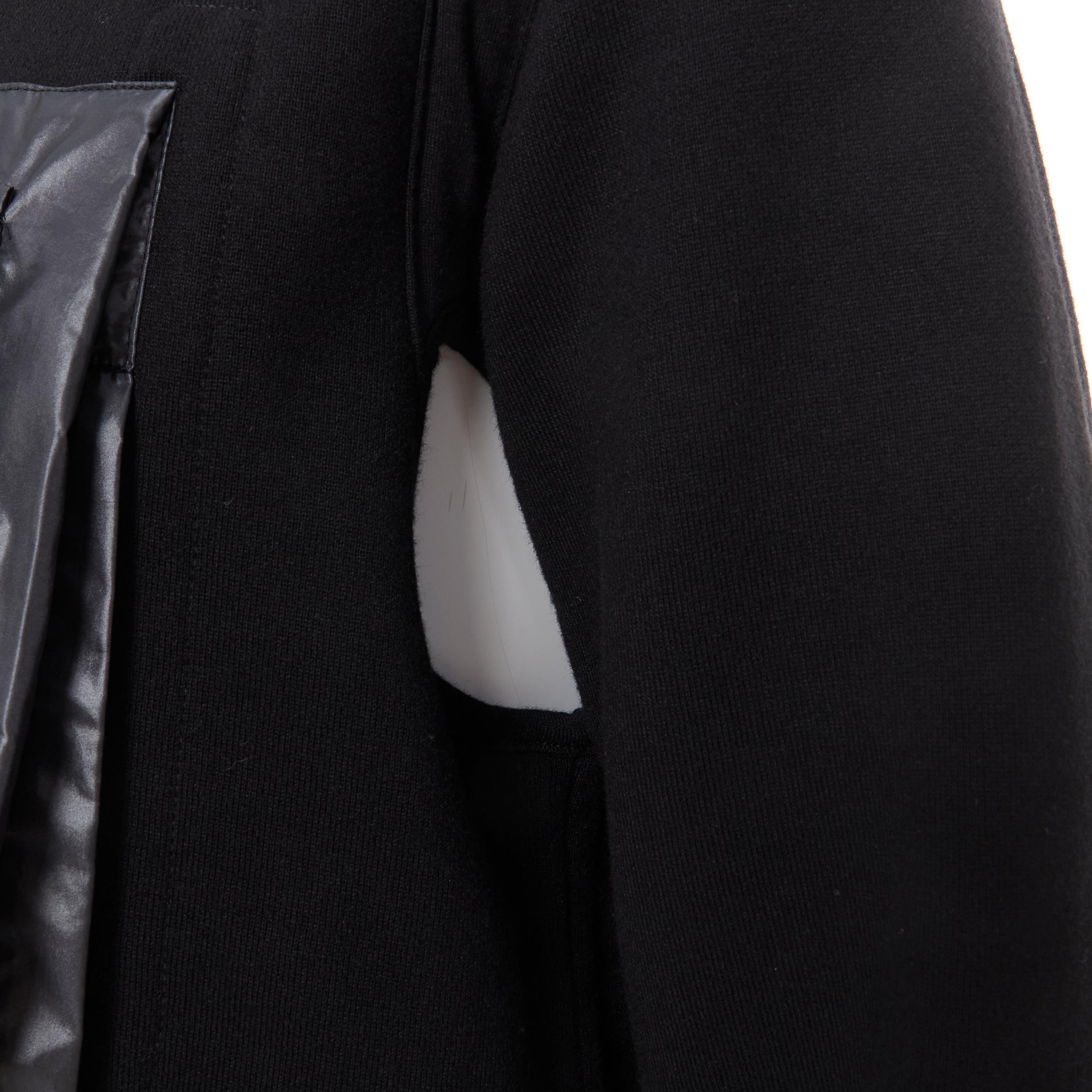 THE SOLOIST Takahiro Miyashita black nylon multi pocket cropped hoodie IT48 M 2