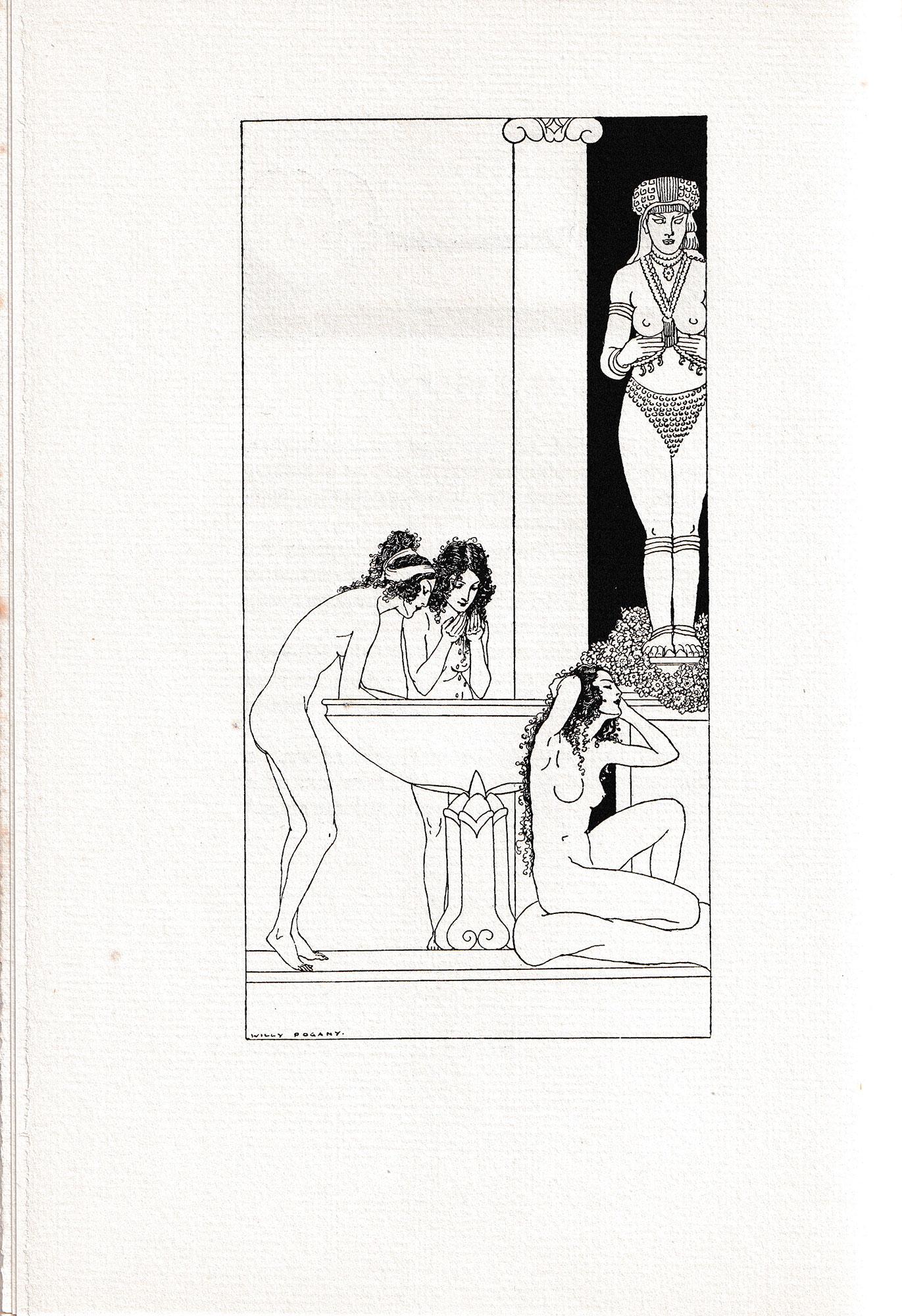 Paper The Song of Bilitis by Pierre Louÿs, Willy Pogany Illustrator For Sale