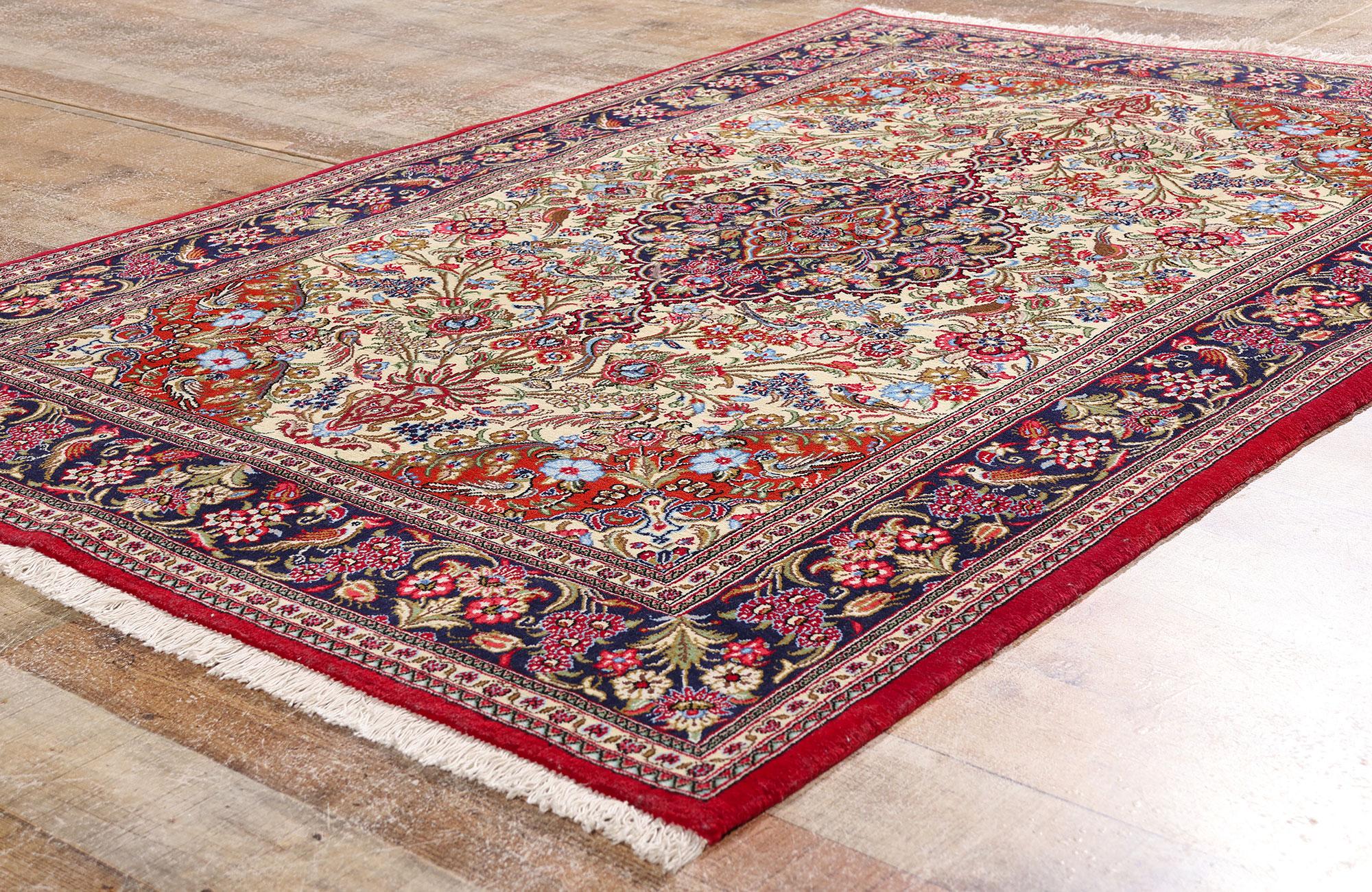 Kirman La canzone dell'eternità: Un capolavoro persiano d'epoca di Eleganza paradisiaca in vendita