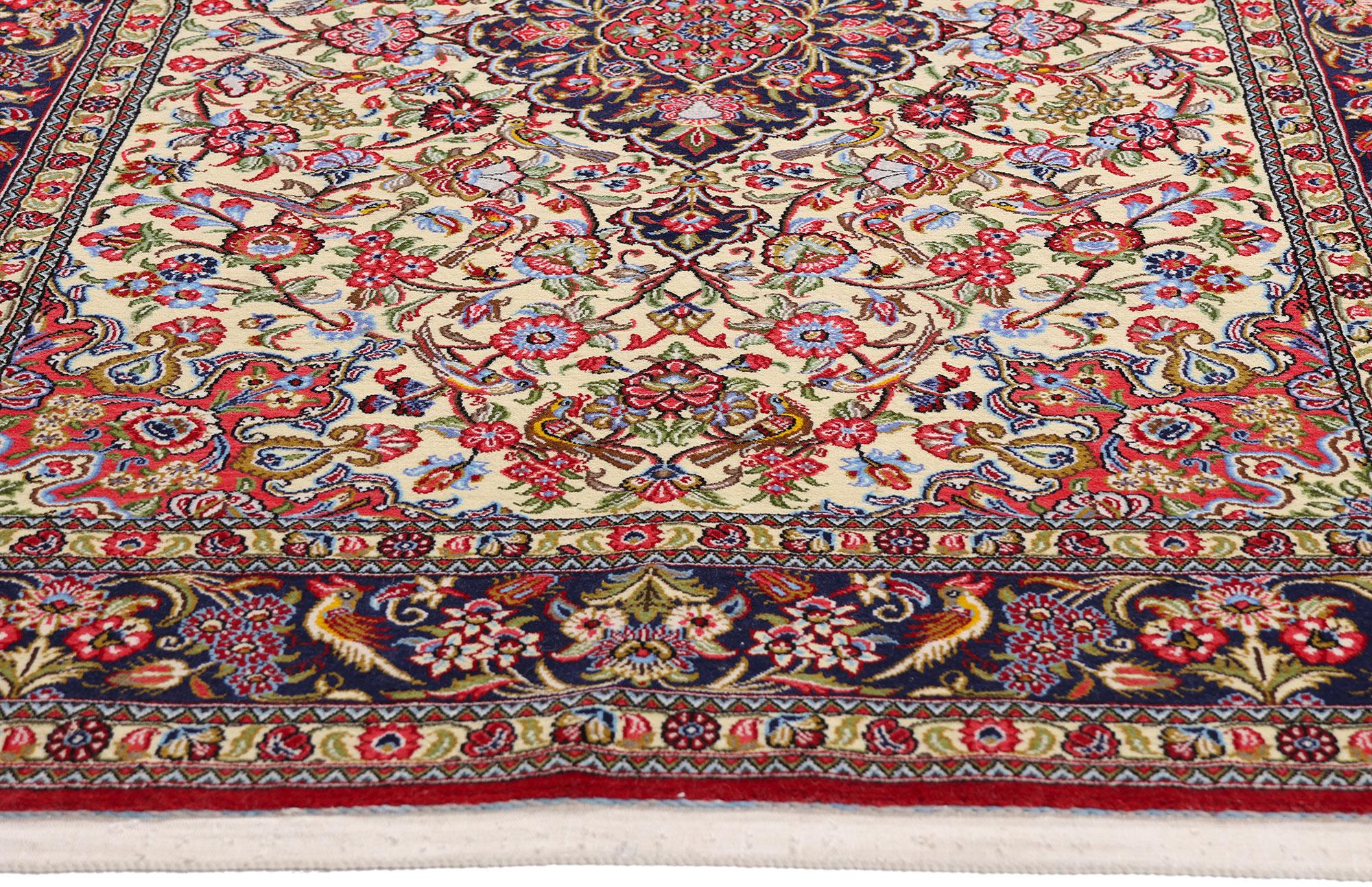 Kirman La canzone dell'eternità: Un capolavoro persiano d'epoca di Eleganza paradisiaca in vendita