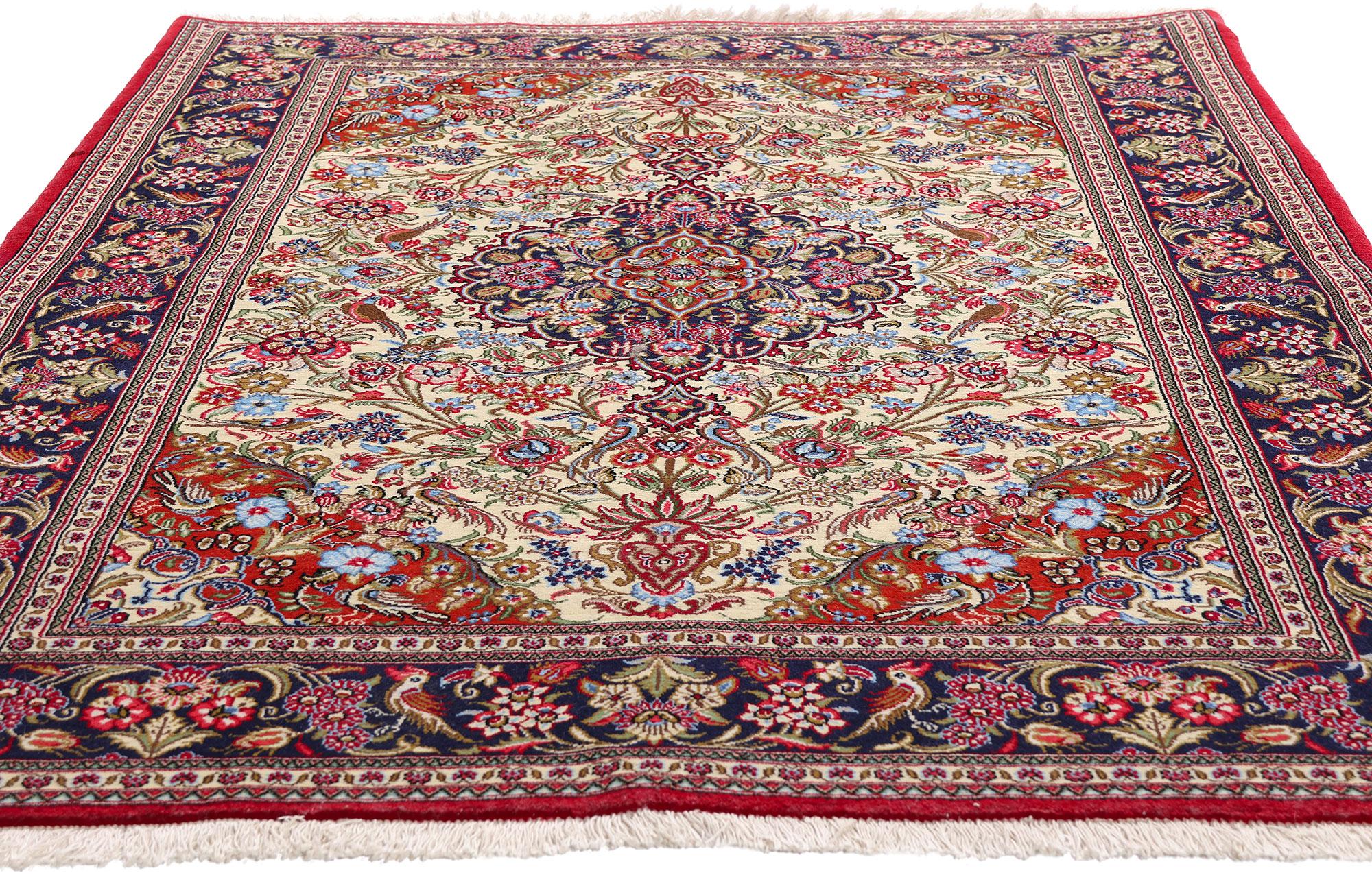 Annodato a mano La canzone dell'eternità: Un capolavoro persiano d'epoca di Eleganza paradisiaca in vendita