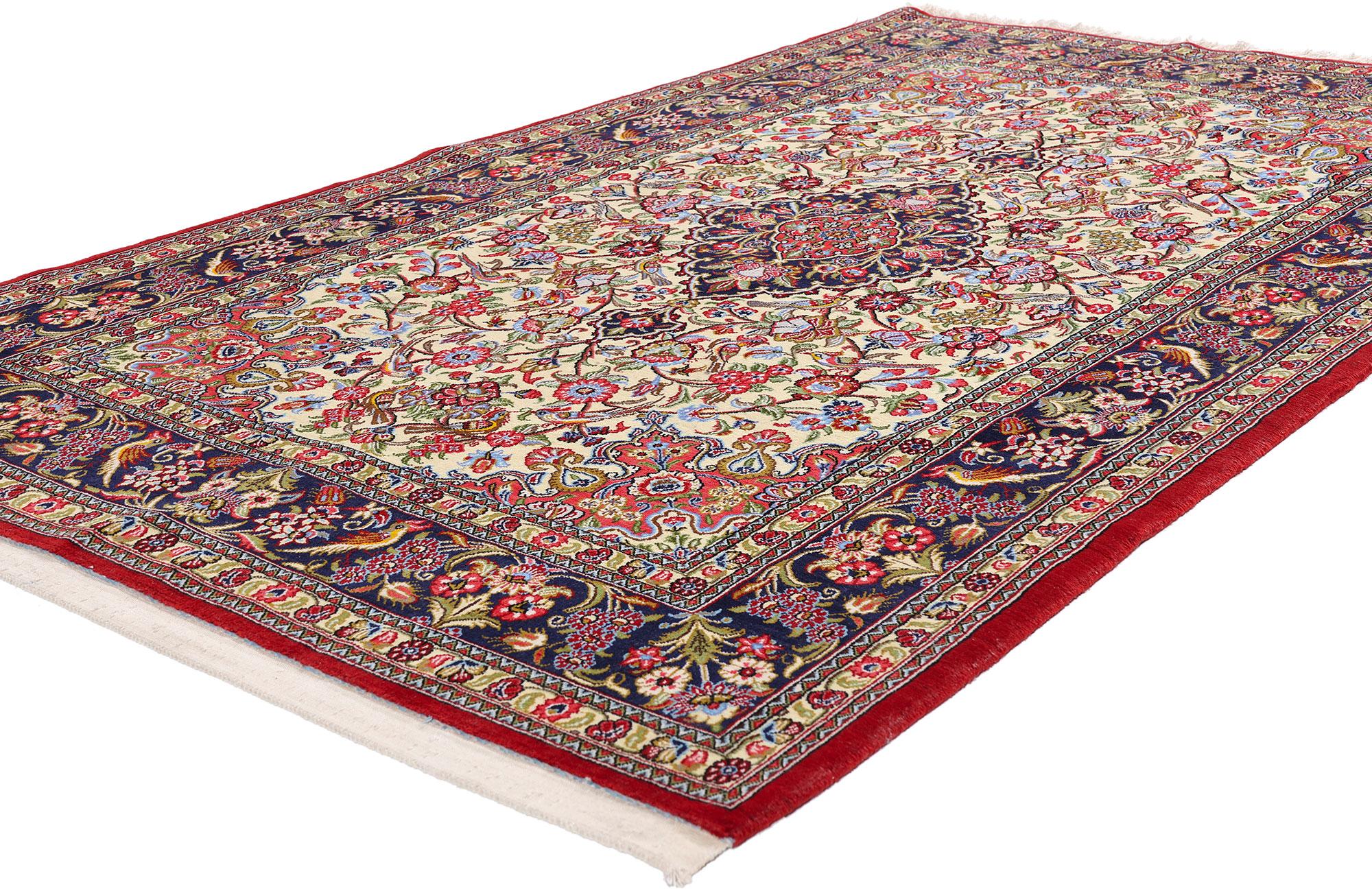 Annodato a mano La canzone dell'eternità: Un capolavoro persiano d'epoca di Eleganza paradisiaca in vendita