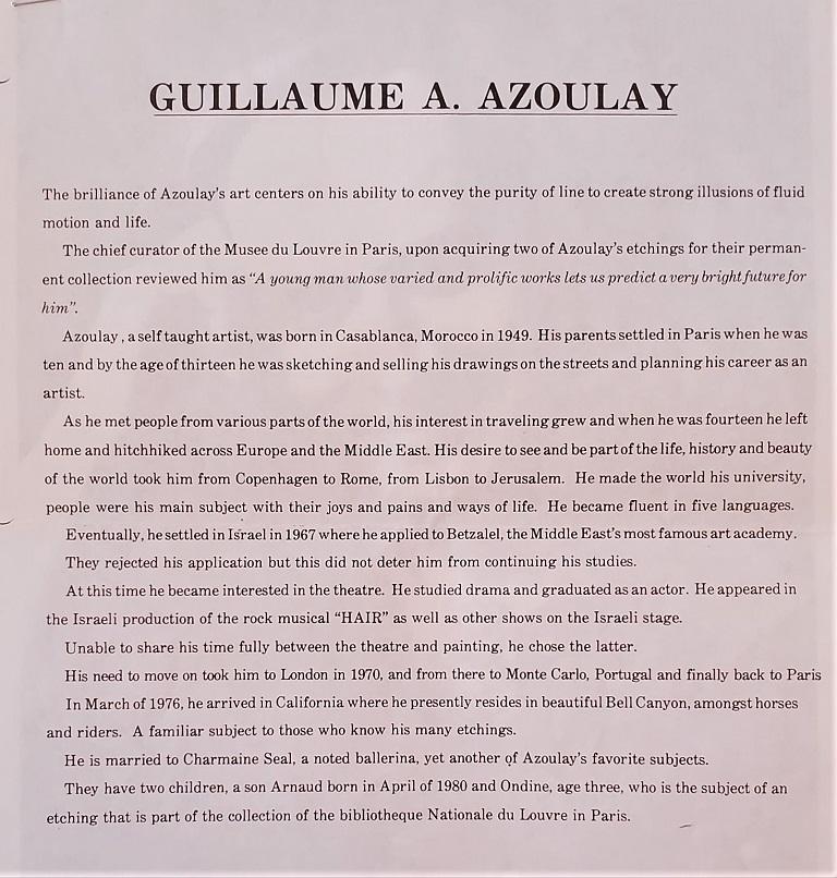 Azoulay Guillaume: Souk-Radierung in limitierter Auflage im Angebot 2