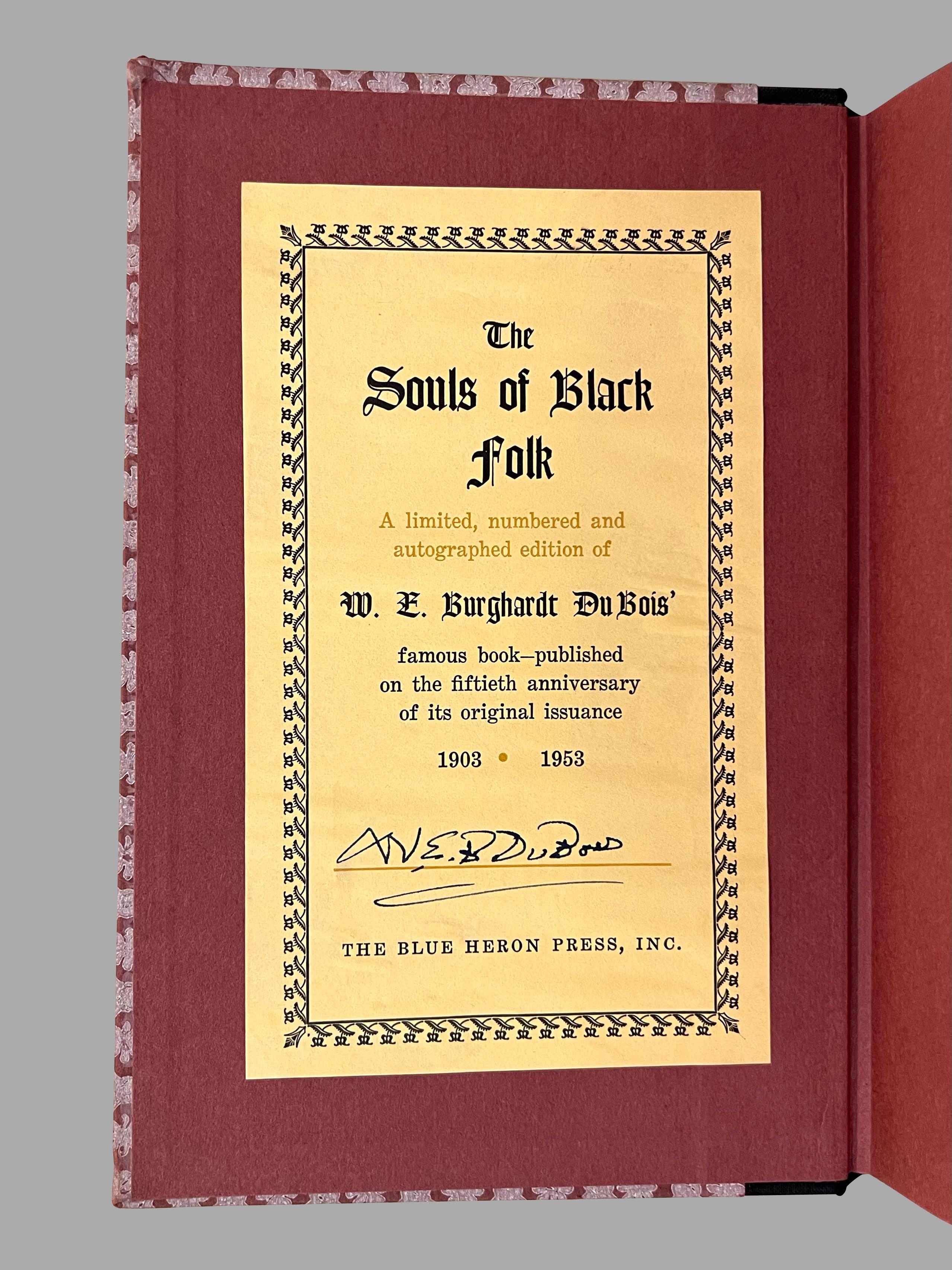 L'âme des Noirs par W.E.B. Du Bois Édition du 50e anniversaire, signée Bon état - En vente à San Francisco, CA