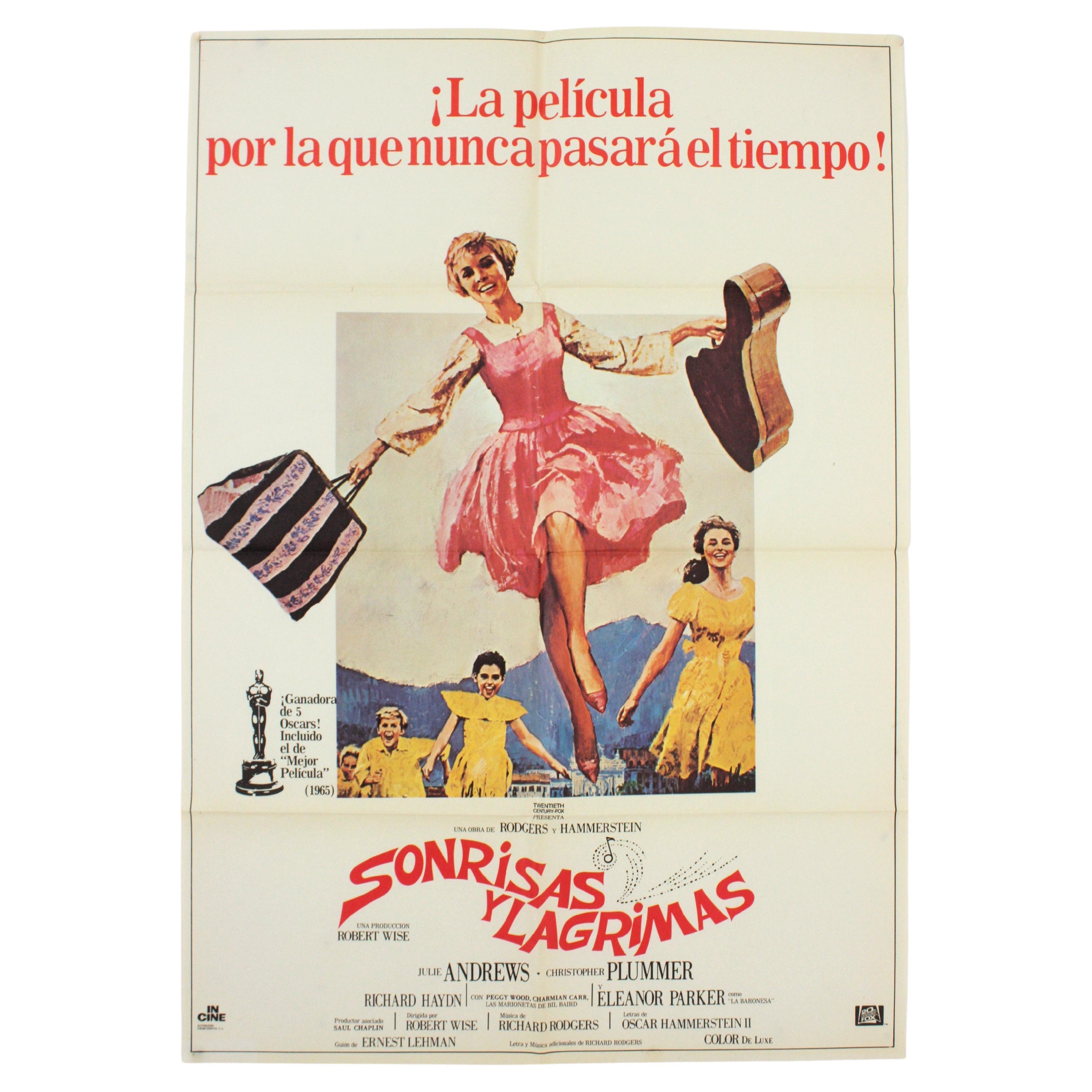 The Sound of Music Spanish Film Poster, 1965 For Sale