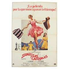 Vintage The Sound of Music Spanish Film Poster, 1965
