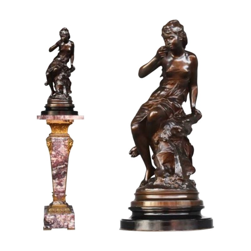 "La Fuente" de Mathurin Moreau Bronce, siglo XIX
