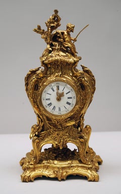 "The Source" Gilt bronze Clock attr. to L. Messagé & F.Linke, France, circa 1890