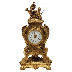 "The Source" Orologio in bronzo dorato attribuito a L. Messagé & F.Linke, Francia, circa 1890