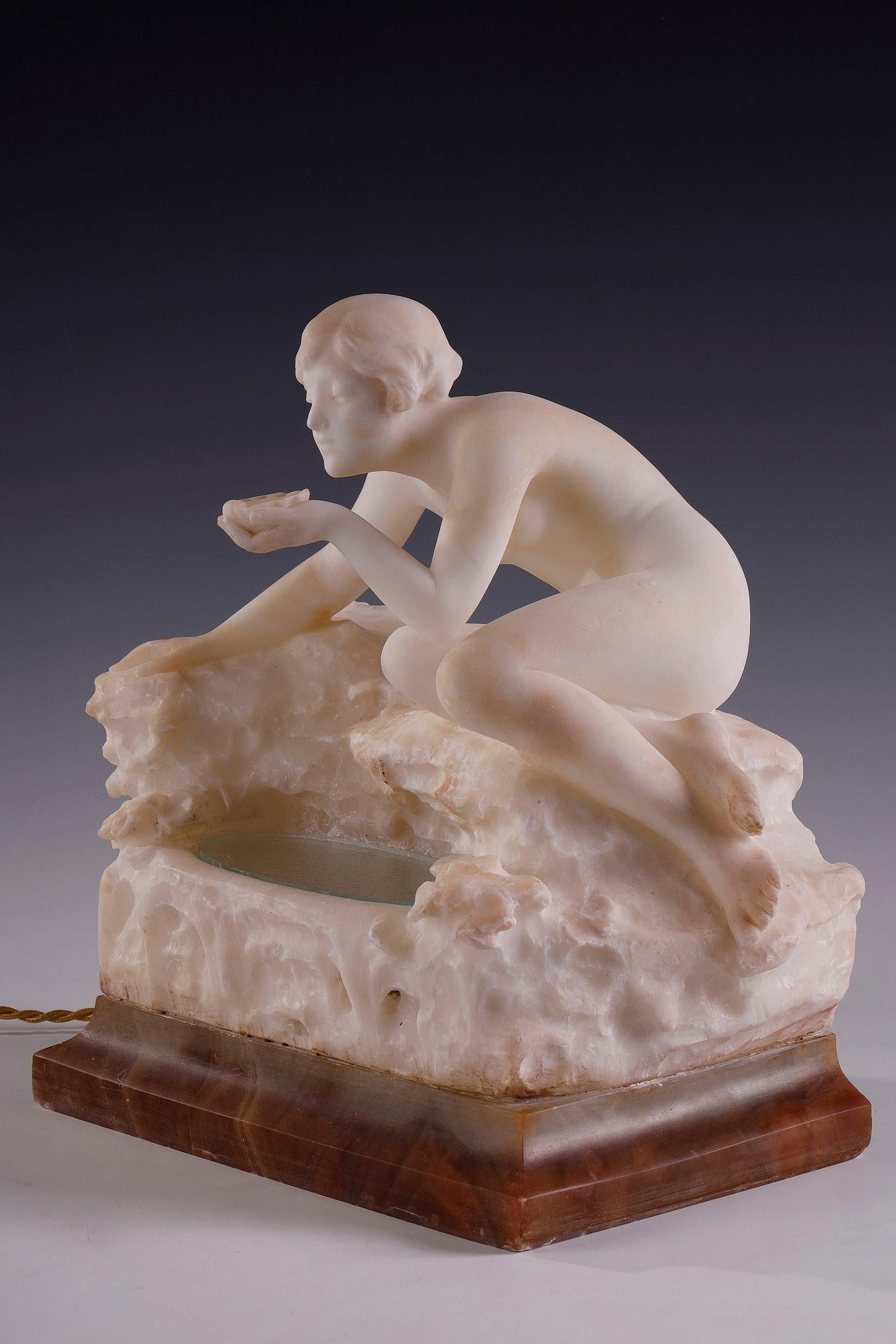Alabastro Scultura illuminante 