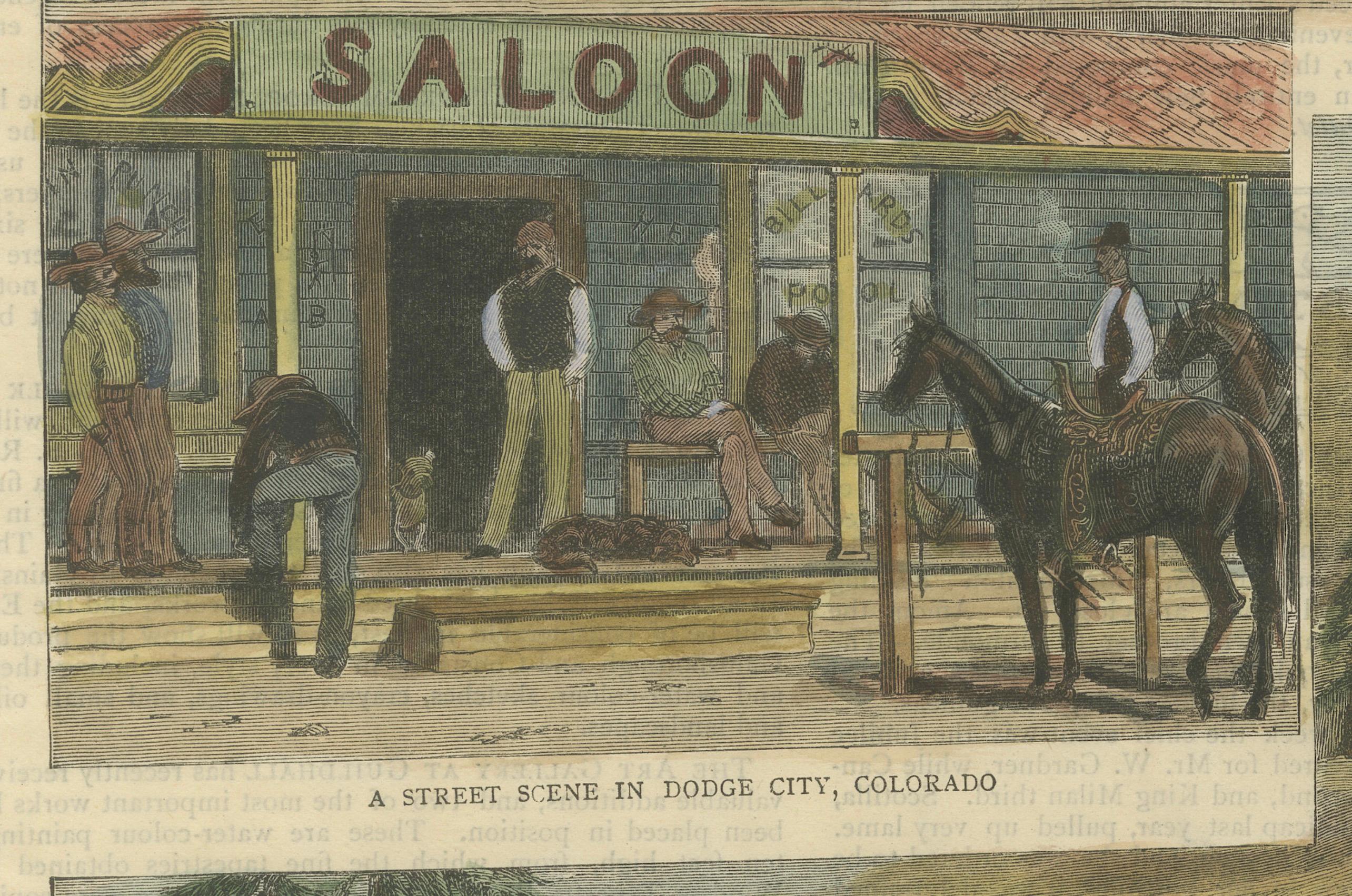 The Southern Route von San Francisco nach New York Herausgegeben in The Graphic, 1887 (Papier) im Angebot