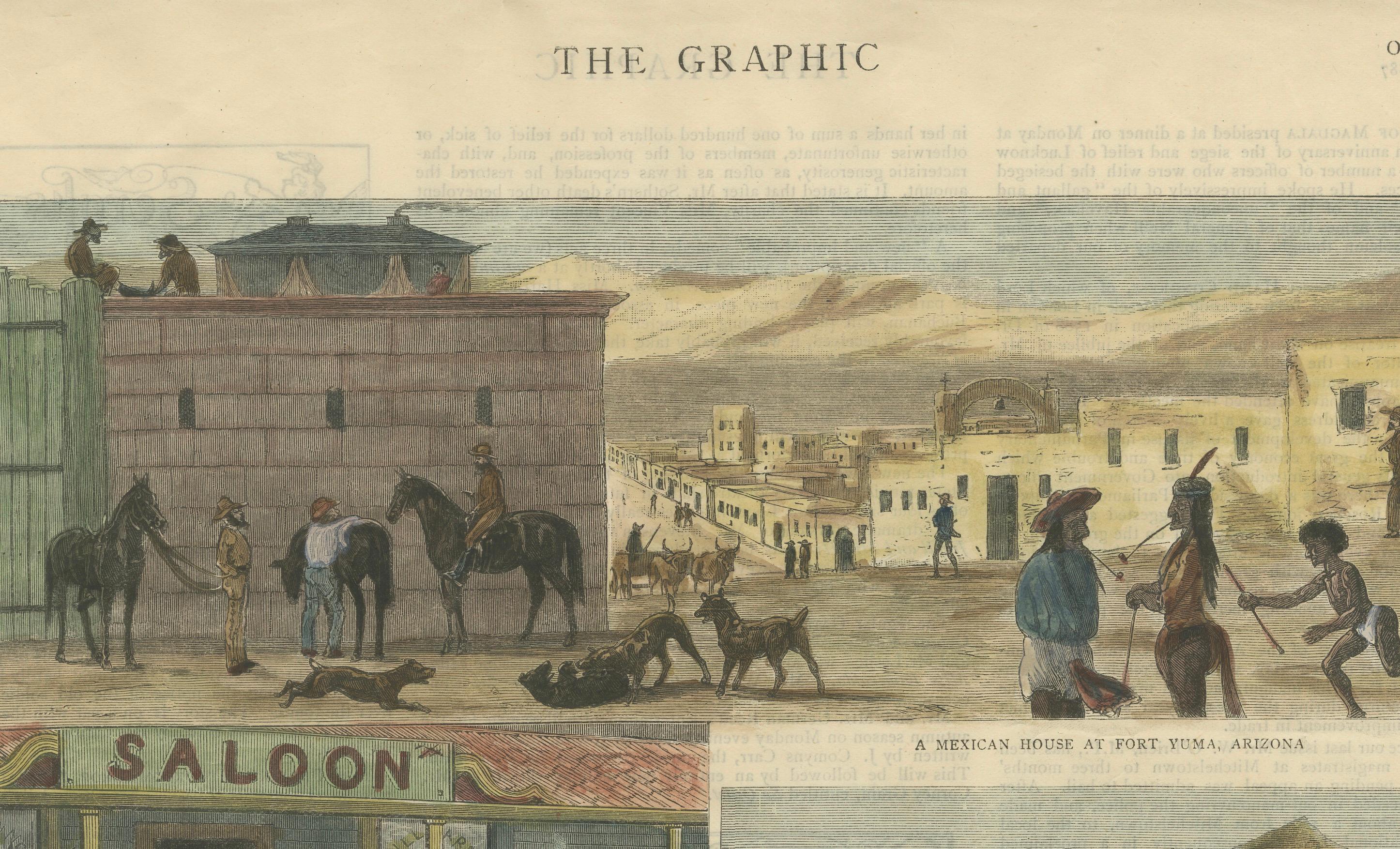 The Southern Route von San Francisco nach New York Herausgegeben in The Graphic, 1887 im Angebot 1