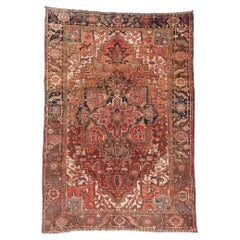 L
axe souverain : un chef-d
œuvre vintage de Perse Heriz d
une élégance intemporelle