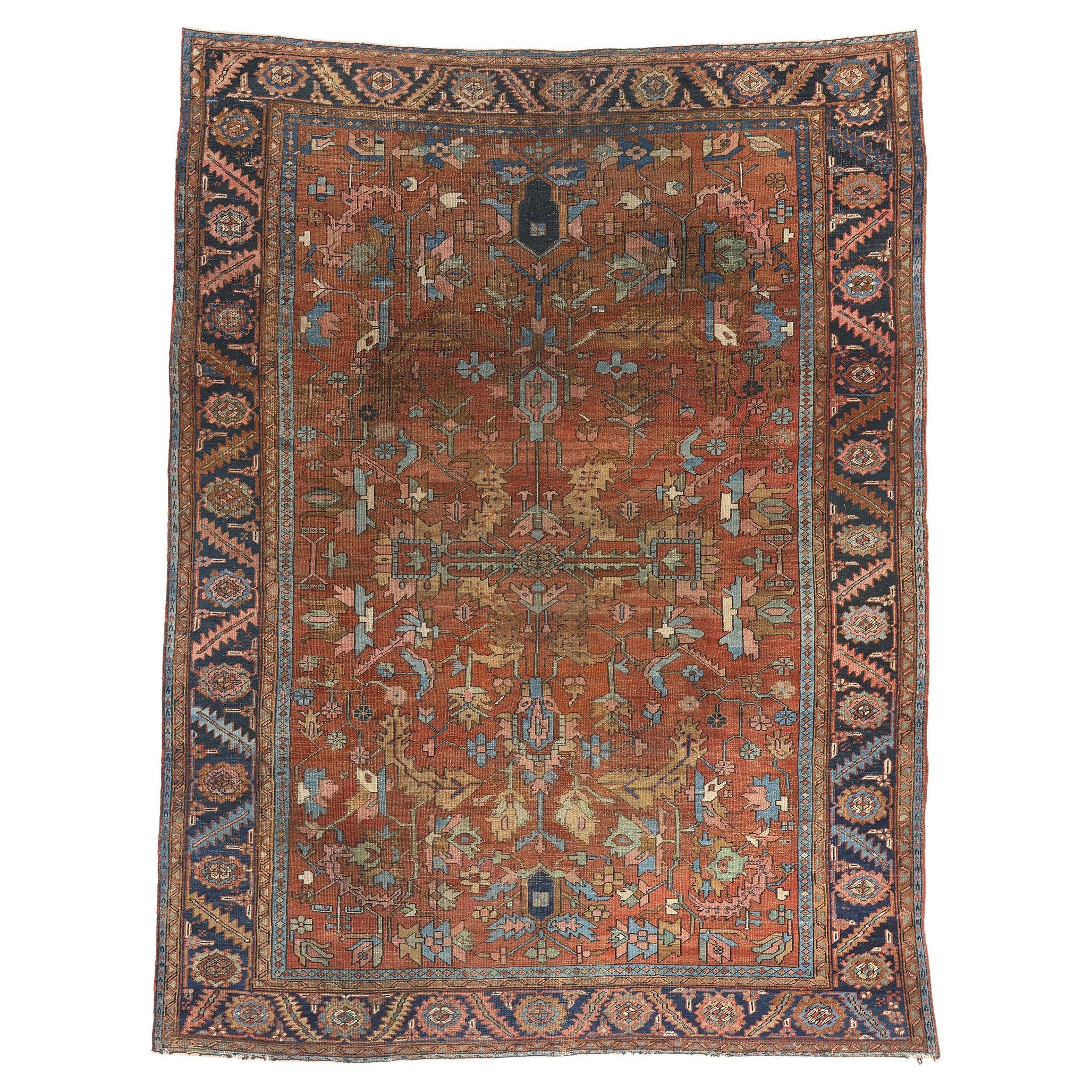 The Sovereign Noble: Late 19th Century Persian Bakshaish Masterpiece of Grandeur For Sale