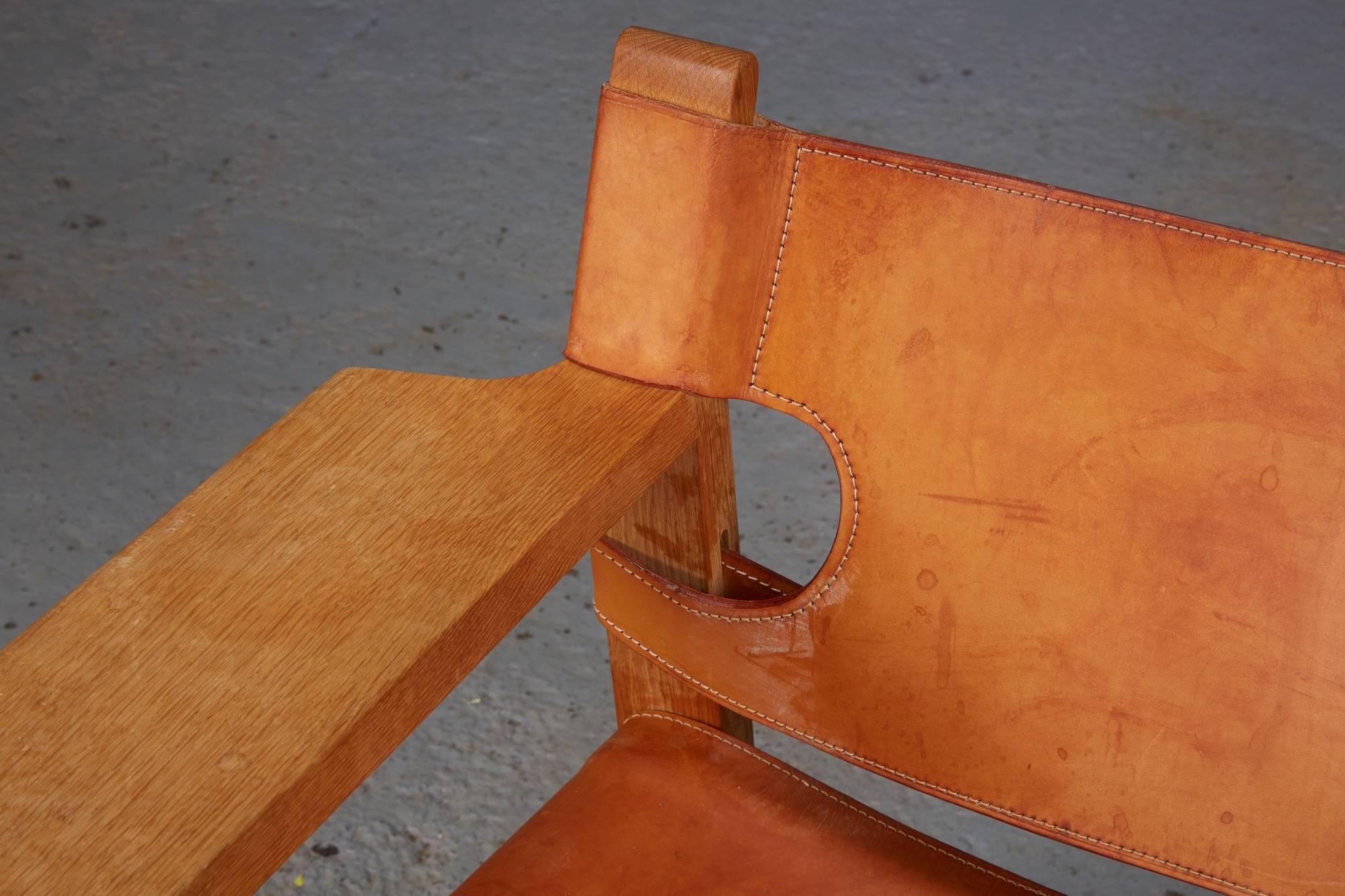 Oak Spanish Chair by Børge Mogensen for Fredericia Furniture
