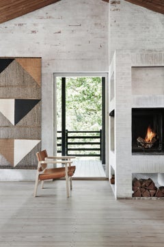 The Spanish Chair in Natural Leather/Soaped Oak by Børge Mogensen for Fredericia