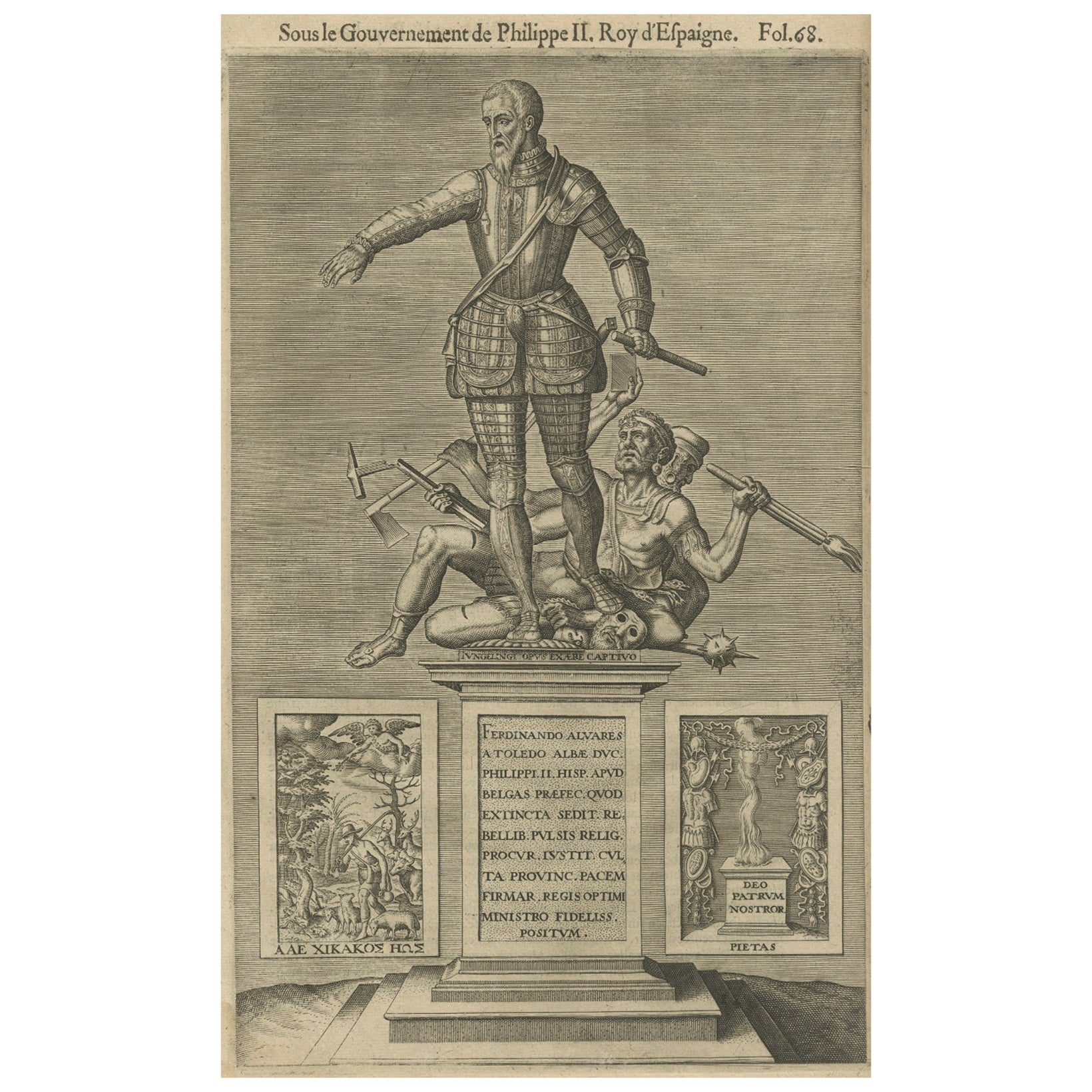 Spanischer Großherzog von Alba oder Eisenherzog in den Niederlanden, 1618