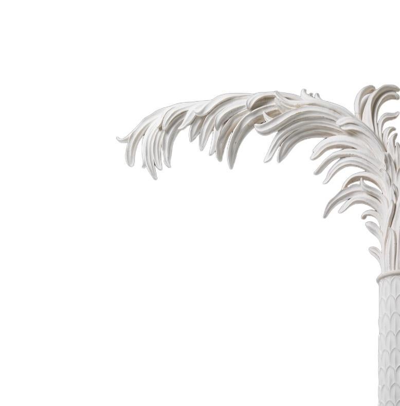 A fine carved pine and specialist aged gesso decorated large wall applique in the form of a half palm tree. The inspiration taken from Spencer House.