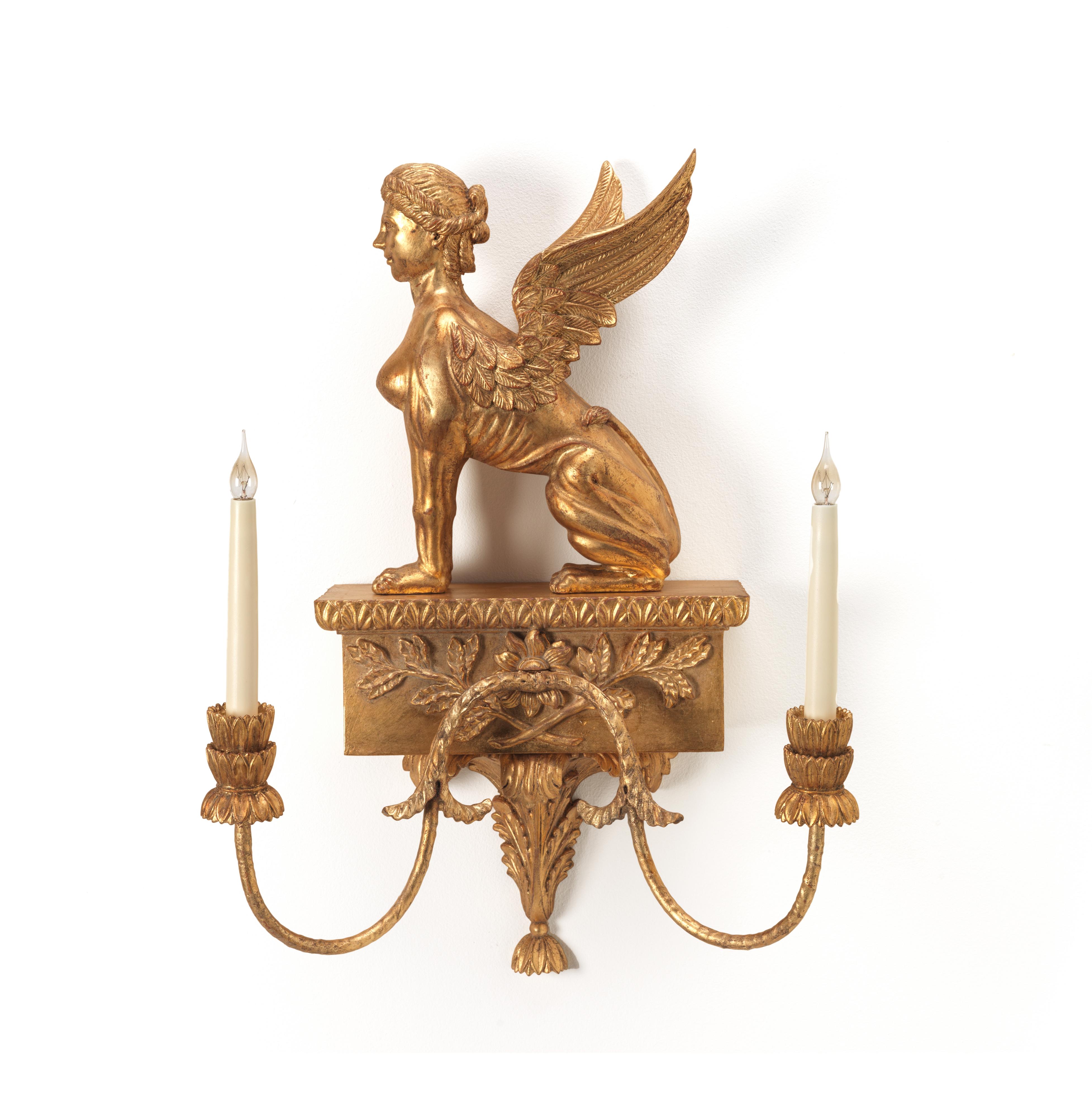 George III The Sphynx Wall Light For Sale