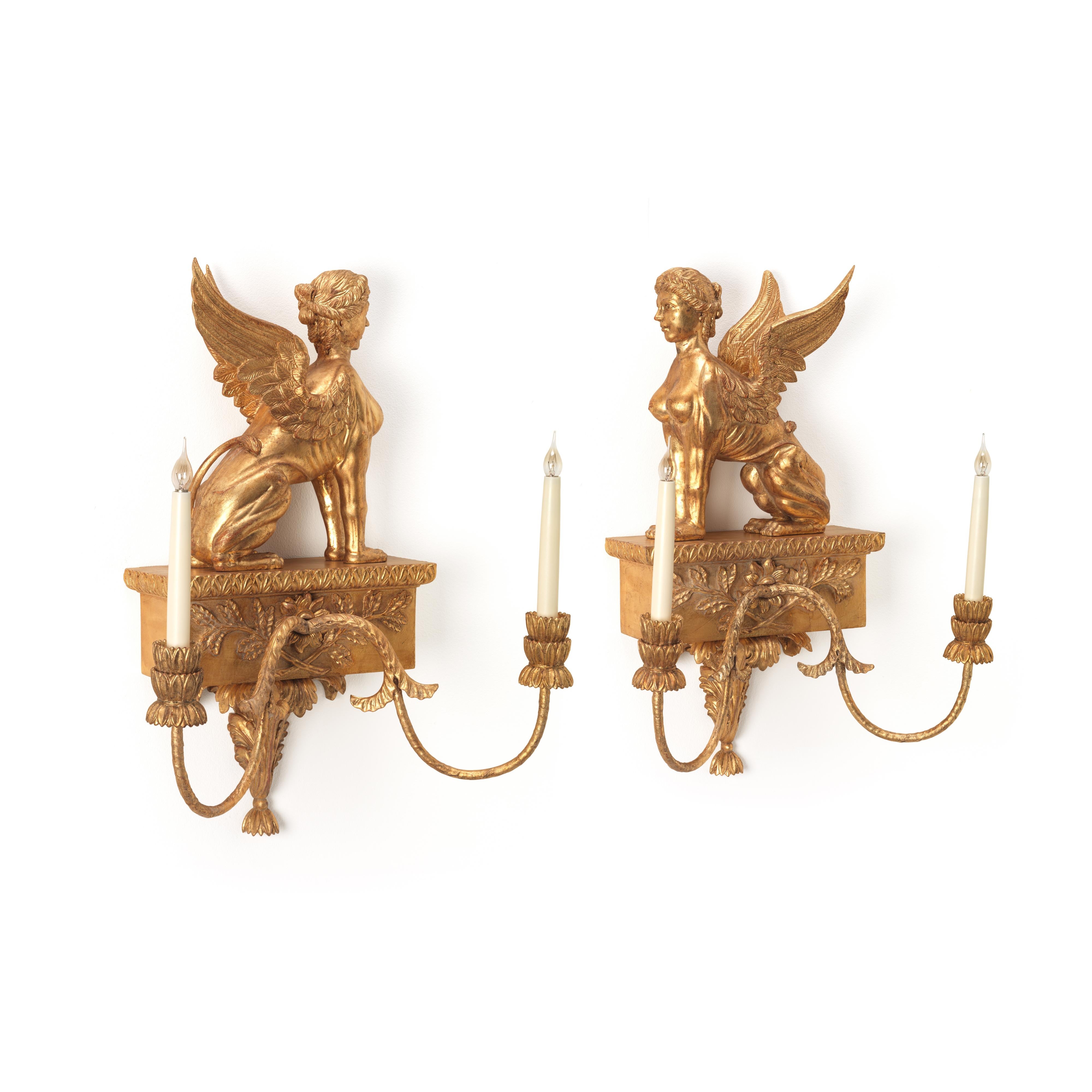 The Sphynx Wall Light In Excellent Condition For Sale In Sturminster Marshall, Dorset