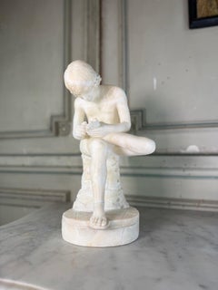 The Spinario, alabaster after the Antique, around 1880