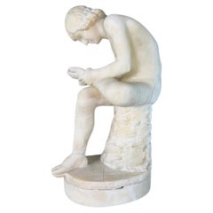 The Spinario, alabaster after the Antique, around 1880