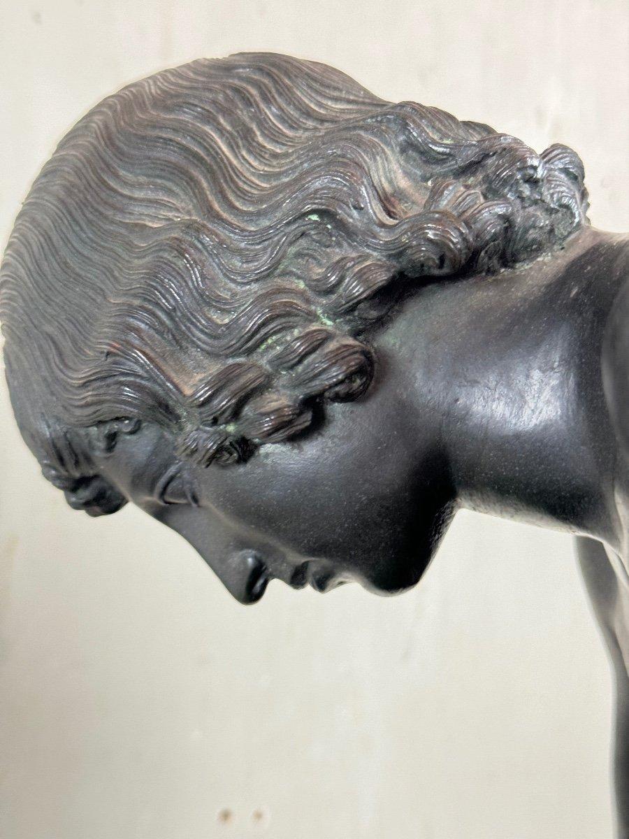 The Spinario, Large Bronze with Black Patina After the Antique, Circa 1880