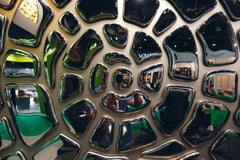 The "Spiral Mural" by Plus Object made of glass