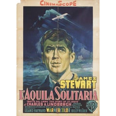 The Spirit of St. Louis 1957 Italian Due Fogli Film Poster